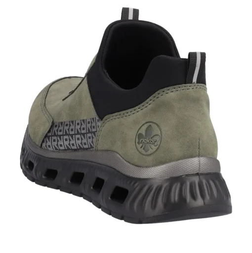 Rieker Damen Slipper Schnellschnürung grün S23 M6058-54
