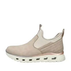 Rieker Damen Slipper weiß Memosoft-Sohle Komfortweite S23 M6053-62