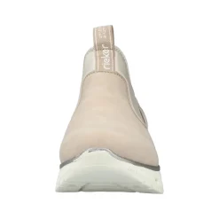 Rieker Damen Slipper weiß Memosoft-Sohle Komfortweite S23 M6053-62