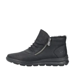 Rieker Damen Stiefelette Warmfutter Wechselfußbett schwarz S23 Z0051-01
