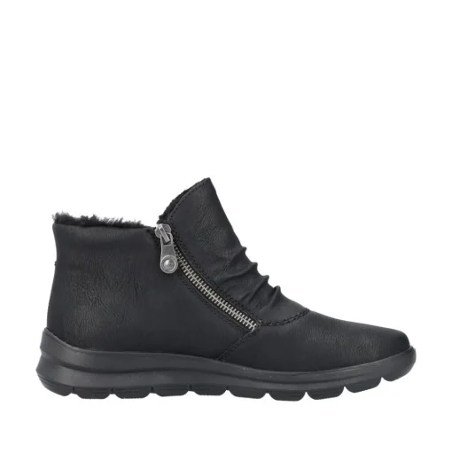 Rieker Damen Stiefelette Warmfutter Wechselfußbett schwarz S23 Z0051-01