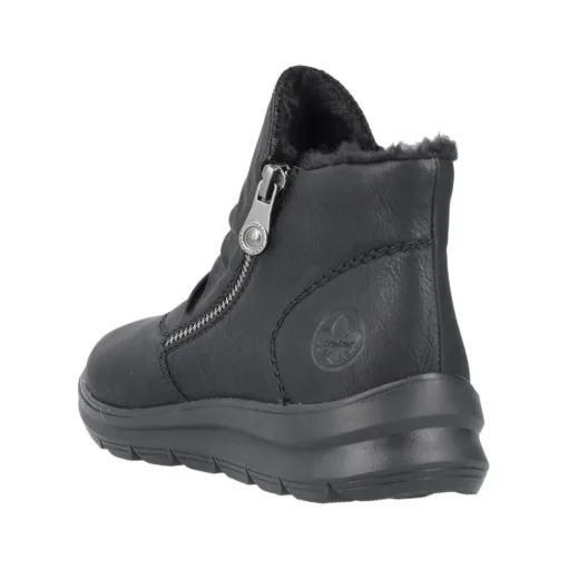 Rieker Damen Stiefelette Warmfutter Wechselfußbett schwarz S23 Z0051-01