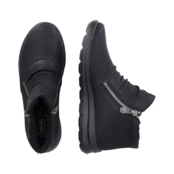 Rieker Damen Stiefelette Warmfutter Wechselfußbett schwarz S23 Z0051-01