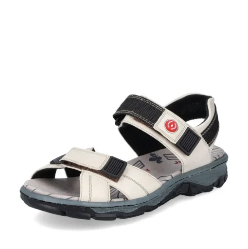 Rieker Damen Trekkingsandalen perlweiß S13  68851-80