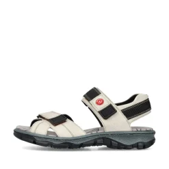 Rieker Damen Trekkingsandalen perlweiß S13  68851-80