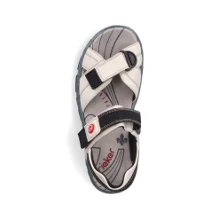 Rieker Damen Trekkingsandalen perlweiß S13  68851-80