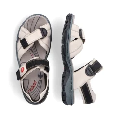 Rieker Damen Trekkingsandalen perlweiß S13  68851-80