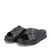 Rieker EVOLUTION Damen Pantolette Leder schwarz S13  W0802-00
