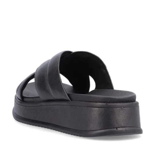 Rieker EVOLUTION Damen Pantolette Leder schwarz S13  W0802-00