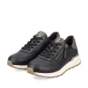 Rieker Evolution Damen Sneaker low Leder Wechselfußbett schwarz S24 W0604-00