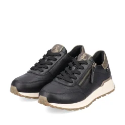Rieker Evolution Damen Sneaker low Leder Wechselfußbett schwarz S24 W0604-00