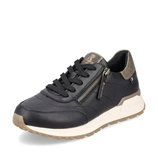 Rieker Evolution Damen Sneaker low Leder Wechselfußbett schwarz S24 W0604-00