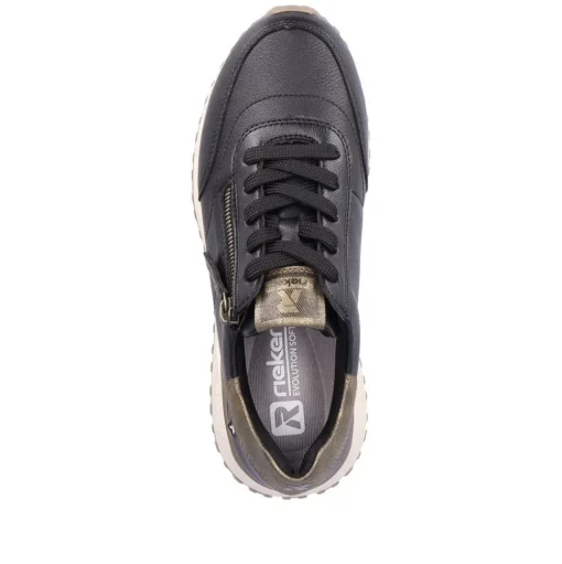 Rieker Evolution Damen Sneaker low Leder Wechselfußbett schwarz S24 W0604-00