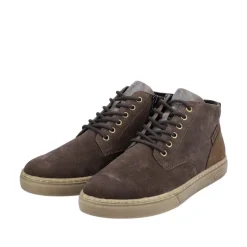 Rieker Evolution Herren Schnürboots Schnürstiefel Rauleder Wechselfußbett grau S23 U0762-45