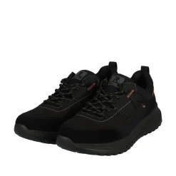 Rieker Evolution Herren Sneaker Rauleder TEX- Membran Wechselfußbett Komfortweite schwarz S23 U0100-00