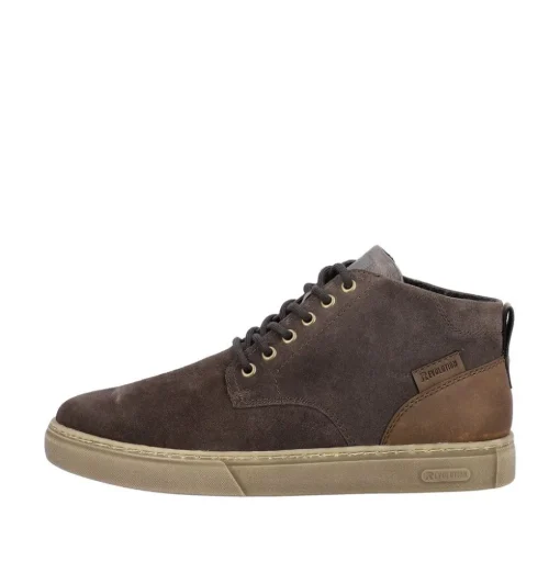 Rieker Evolution Herren Schnürboots Schnürstiefel Rauleder Wechselfußbett grau S23 U0762-45