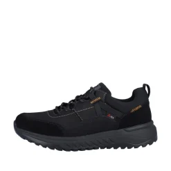 Rieker Evolution Herren Sneaker Rauleder TEX- Membran Wechselfußbett Komfortweite schwarz S23 U0100-00
