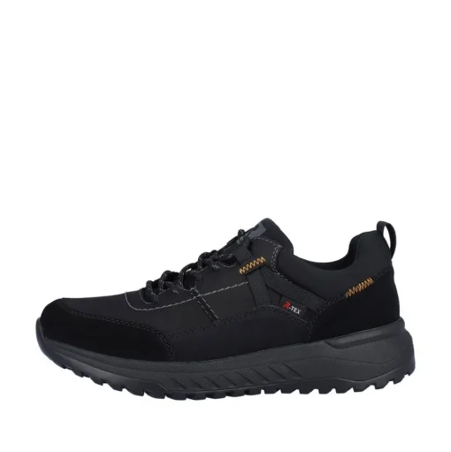 Rieker Evolution Herren Sneaker Rauleder TEX- Membran Wechselfußbett Komfortweite schwarz S23 U0100-00