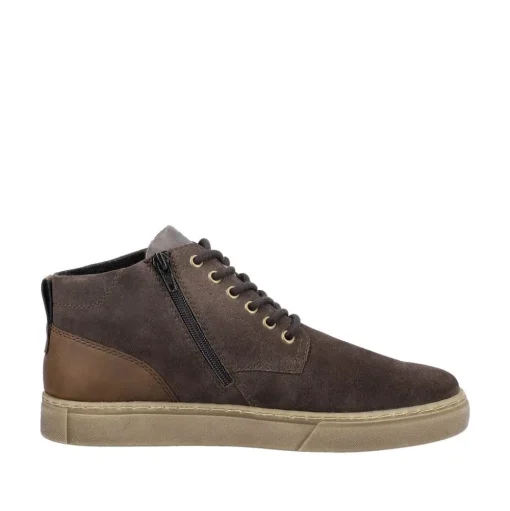 Rieker Evolution Herren Schnürboots Schnürstiefel Rauleder Wechselfußbett grau S23 U0762-45