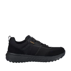 Rieker Evolution Herren Sneaker Rauleder TEX- Membran Wechselfußbett Komfortweite schwarz S23 U0100-00