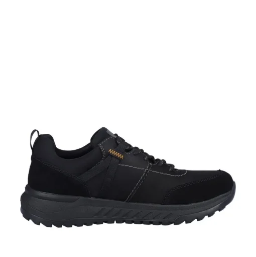 Rieker Evolution Herren Sneaker Rauleder TEX- Membran Wechselfußbett Komfortweite schwarz S23 U0100-00