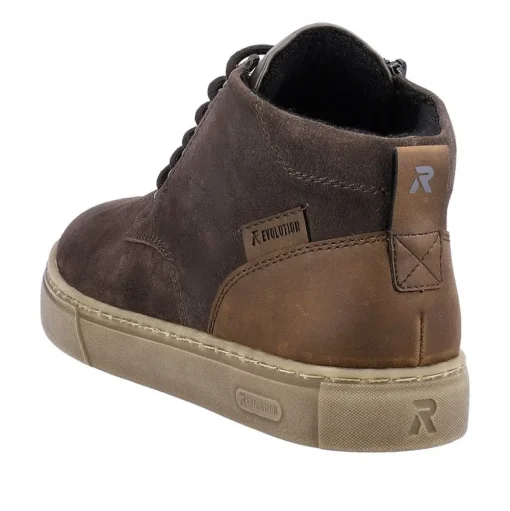 Rieker Evolution Herren Schnürboots Schnürstiefel Rauleder Wechselfußbett grau S23 U0762-45