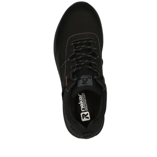 Rieker Evolution Herren Sneaker Rauleder TEX- Membran Wechselfußbett Komfortweite schwarz S23 U0100-00