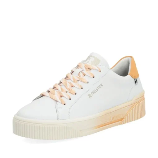 Rieker EVOLUTION Sneaker weiss aprikot S14 W0704-81