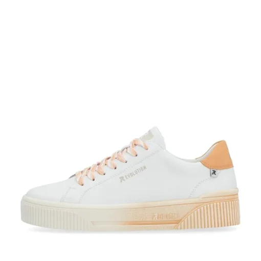 Rieker EVOLUTION Sneaker weiss aprikot S14 W0704-81