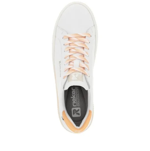 Rieker EVOLUTION Sneaker weiss aprikot S14 W0704-81