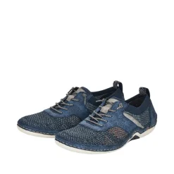 Rieker Herren Schnürschuhe pazifikblau 07551-15