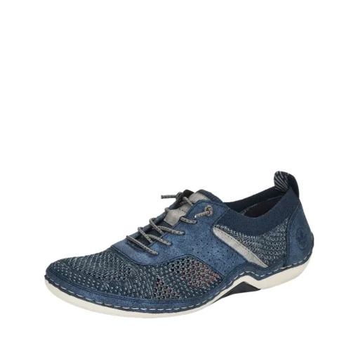 Rieker Herren Schnürschuhe pazifikblau 07551-15