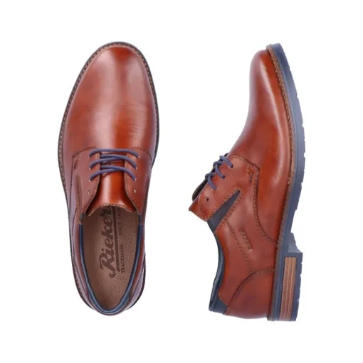 Rieker Herren Schnürschuhe kastanienbraun  S23  14621-24