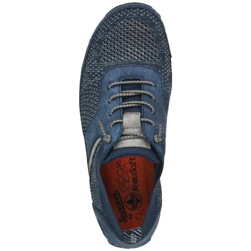Rieker Herren Schnürschuhe pazifikblau 07551-15