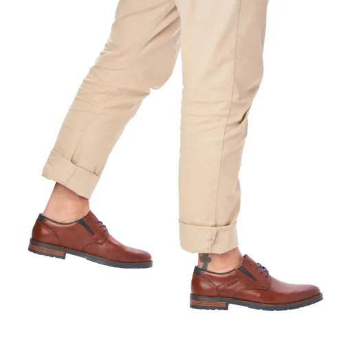 Rieker Herren Schnürschuhe kastanienbraun  S23  14621-24