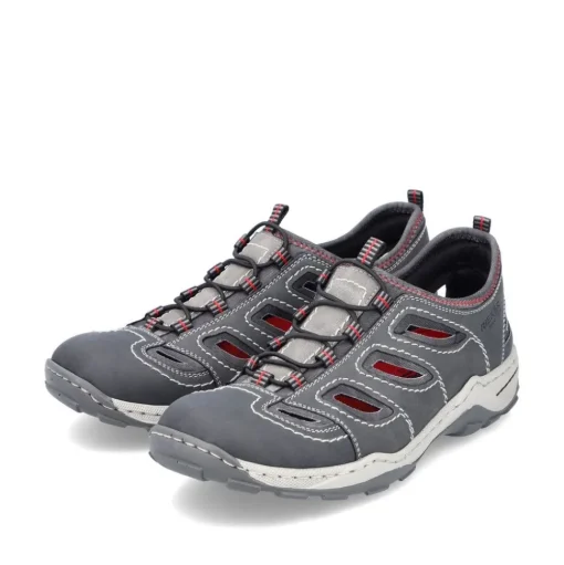 Rieker Herren Slipper mondgrau S13  08065-46