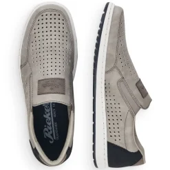 Rieker Herren Slipper mondgrau S13  18267-40
