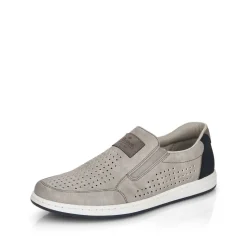 Rieker Herren Slipper mondgrau S13  18267-40