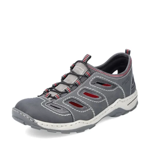 Rieker Herren Slipper mondgrau S13  08065-46