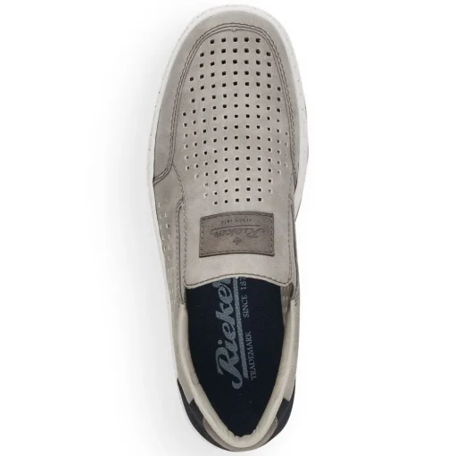 Rieker Herren Slipper mondgrau S13  18267-40