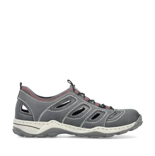 Rieker Herren Slipper mondgrau S13  08065-46