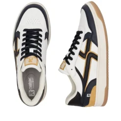 Rieker Herren Sneaker Low cremeweiß S24 U1900-81