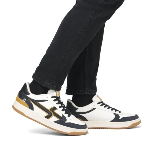 Rieker Herren Sneaker Low cremeweiß S24 U1900-81