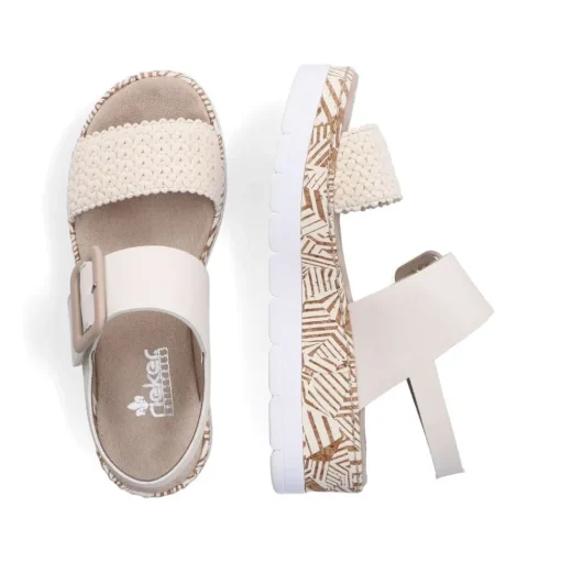 Rieker Keilsandalette beige S14 V3950-61