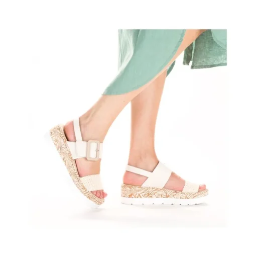 Rieker Keilsandalette beige S14 V3950-61