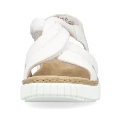 Rieker Keilsandalette H - Weite Extraweit Schlupf weiß S14 63261-80