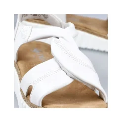 Rieker Keilsandalette H - Weite Extraweit Schlupf weiß S14 63261-80