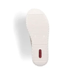 Rieker Keilsandalette H -Weite extra weit beige- silber S14 69260-60