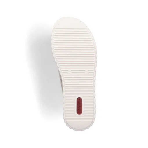 Rieker Keilsandalette H -Weite extra weit beige- silber S14 69260-60