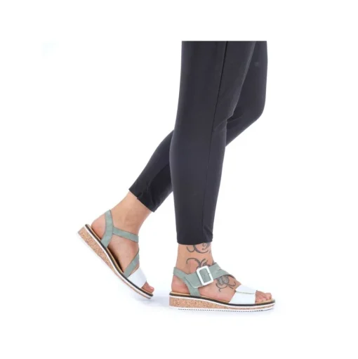 Rieker Keilsandalette mint S14 V3660-52